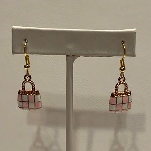 Pink Handbag Earrings